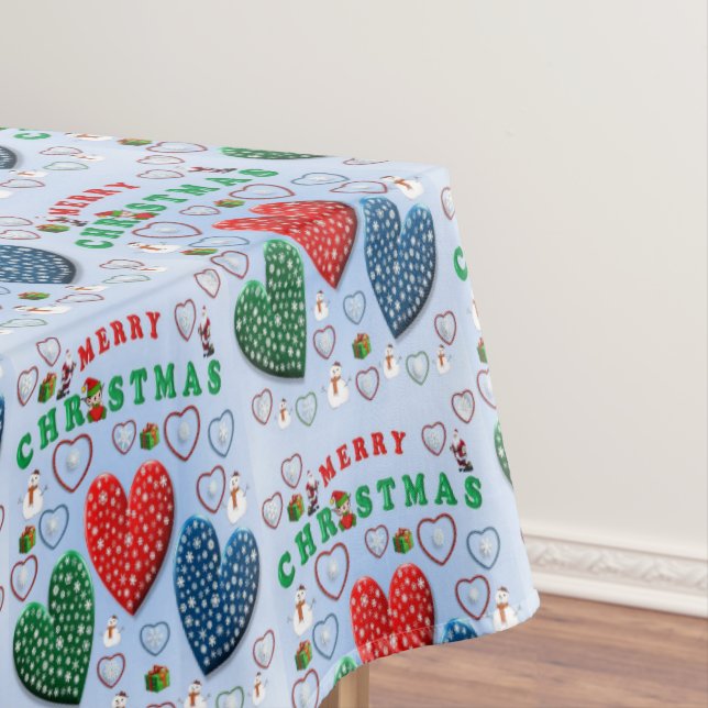 Christmas Tablecloth, Merry Christmas Tablecloth (In Situ)