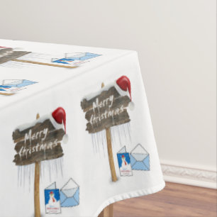 Christmas Tablecloth, Merry Christmas Tablecloth