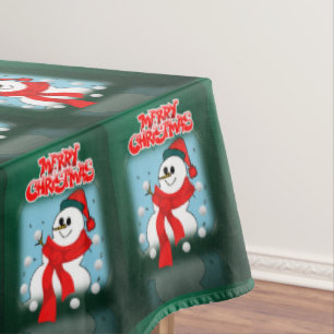 Christmas Tablecloth, Merry Christmas Tablecloth