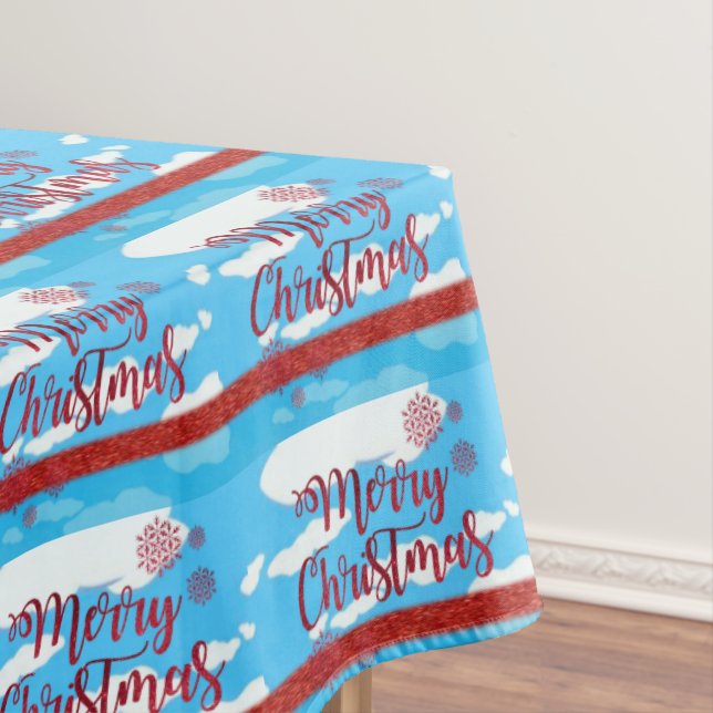 Christmas Tablecloth, Merry Christmas Tablecloth (In Situ)