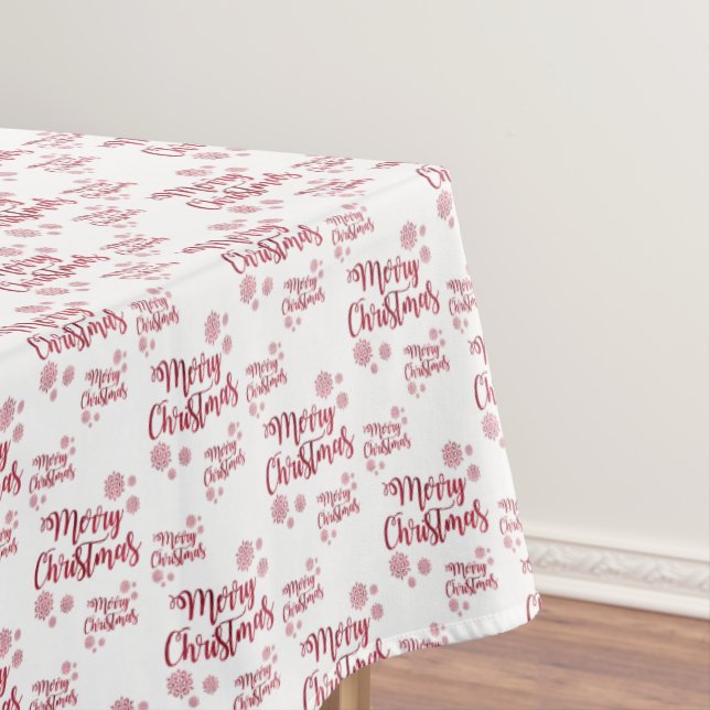 Christmas Tablecloth, Merry Christmas Tablecloth (In Situ)