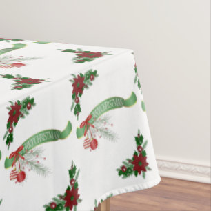 Christmas Tablecloth, Merry Christmas Tablecloth