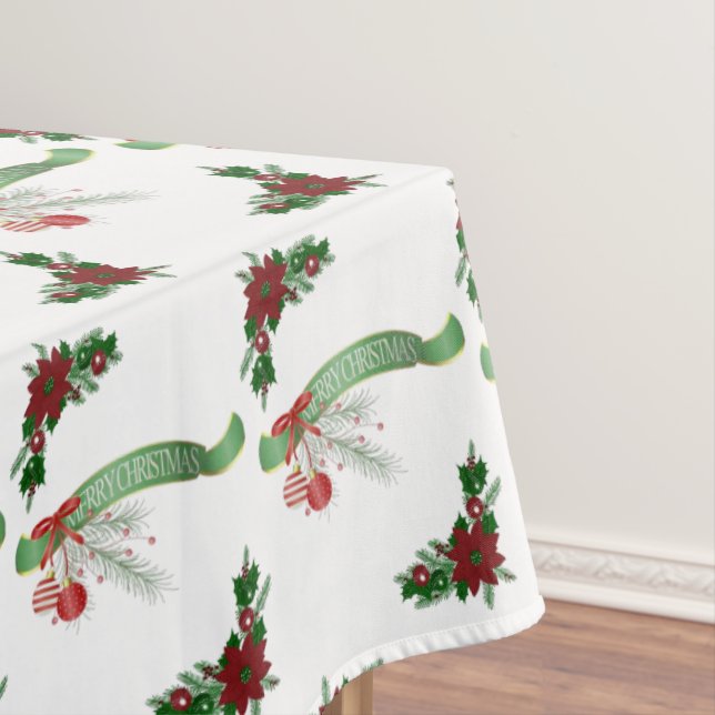 Christmas Tablecloth, Merry Christmas Tablecloth (In Situ)