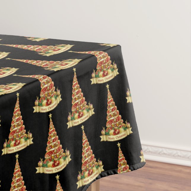 Christmas Tablecloth, Merry Christmas Tablecloth (In Situ)