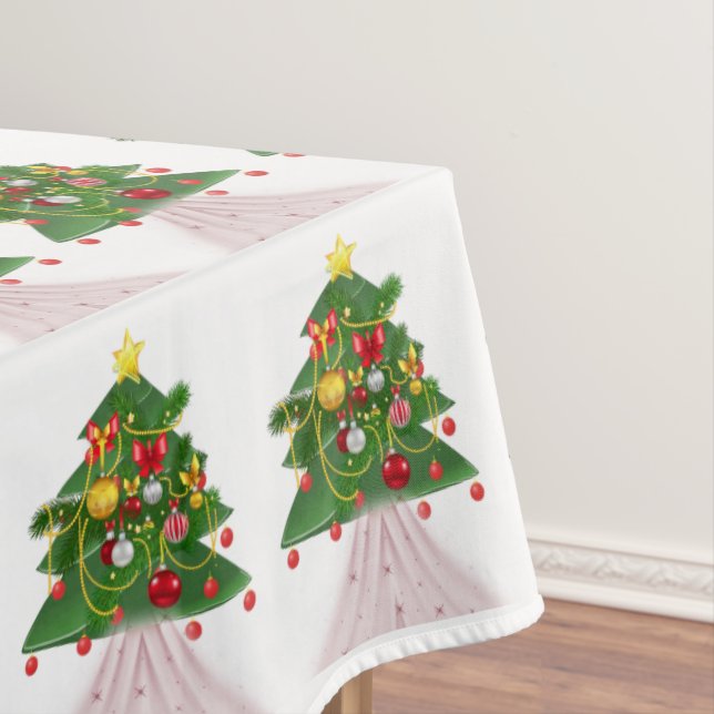 Christmas Tablecloth, Merry Christmas Tablecloth (In Situ)