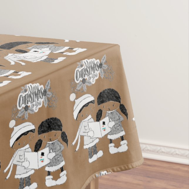 Christmas Tablecloth, Merry Christmas Tablecloth (In Situ)