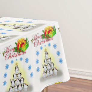 Christmas Tablecloth, Penguin Tablecloth