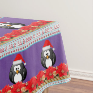 Christmas Tablecloth, Penguin Tablecloth