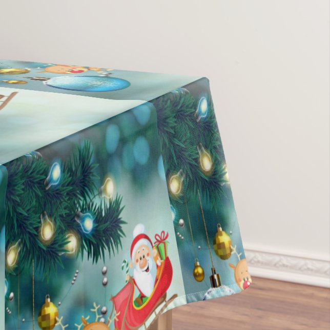Christmas Tablecloth, Santa Tablecloth (In Situ)