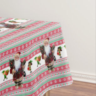 Christmas Tablecloth, Santa Tablecloth