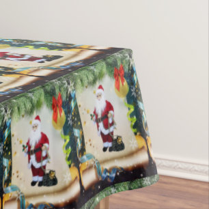 Christmas Tablecloth, Santa Tablecloth