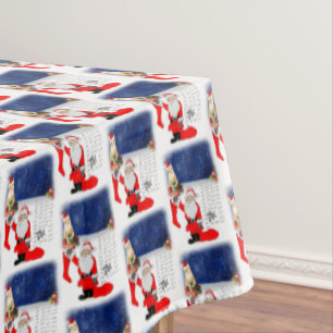 Christmas Tablecloth, Santa Tablecloth