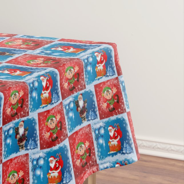 Christmas Tablecloth, Santa Tablecloth (In Situ)