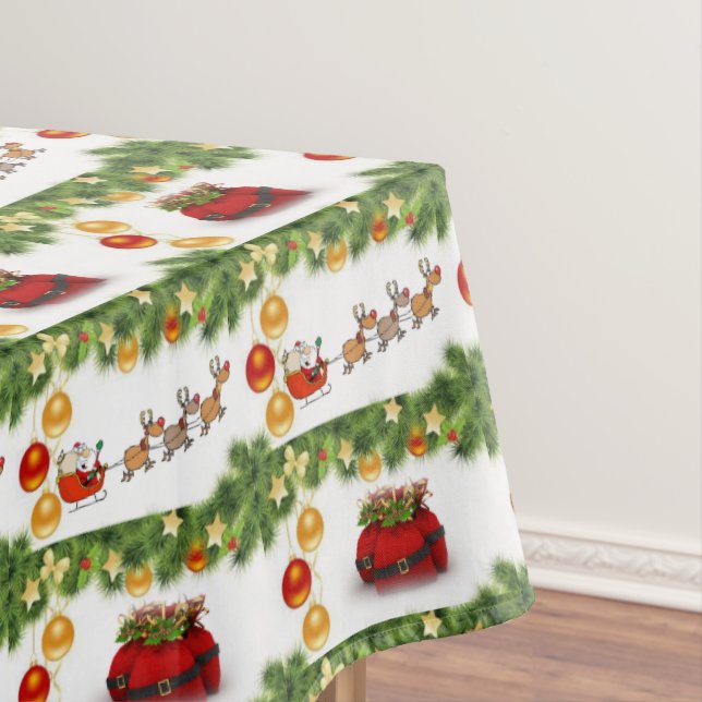 Christmas Tablecloth, Santa Tablecloth (In Situ)