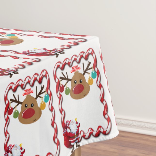 Christmas Tablecloth, Santa Tablecloth (In Situ)