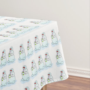 Christmas Tablecloth, Snowman  Tablecloth