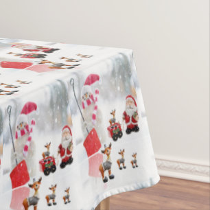 Christmas Tablecloth, Snowman Tablecloth