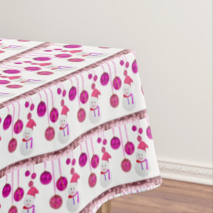 Christmas Tablecloth, Snowman Tablecloth