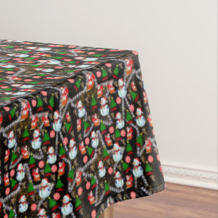Christmas Tablecloth, Snowman Tablecloth