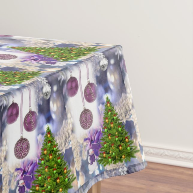 Christmas Tablecloth, Snowman Tablecloth (In Situ)