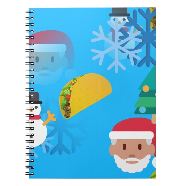 christmas taco emoji notebook (Front)