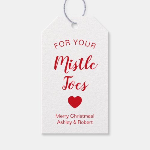 Christmas Tags For your Mistles Toes Manicure Kit Gift Tags