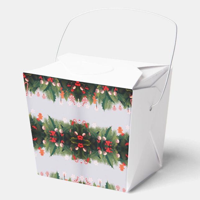 Christmas Take out Favor Box (Front)