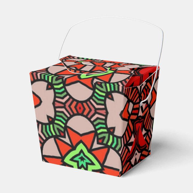 Christmas Takeout Favor Boxes (Front Side)