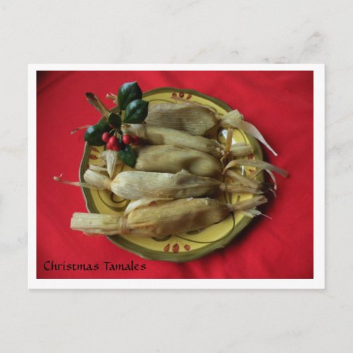 Christmas Tamales Holiday Postcard
