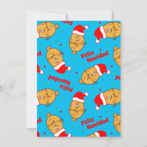 Christmas Tamales Pattern Holiday Card