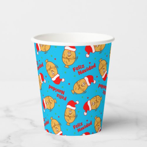 Christmas Tamales Pattern Paper Cups