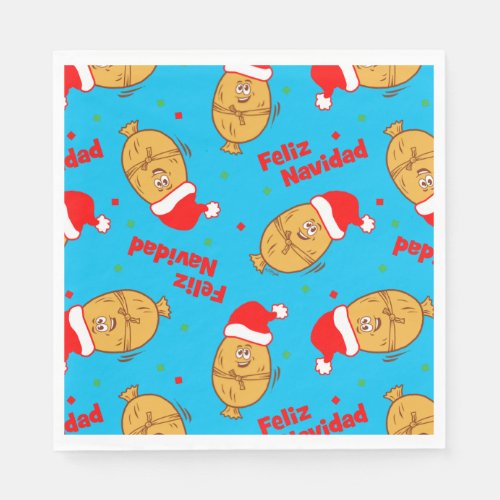 Christmas Tamales Pattern Paper Napkins