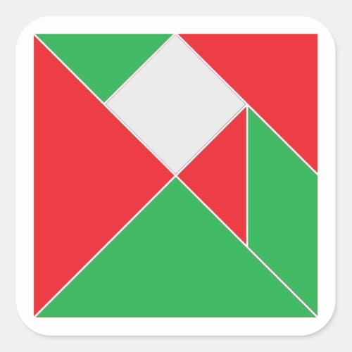 Christmas Tangram Puzzle Stickers