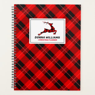 Christmas tartan & Christmas deer Planner