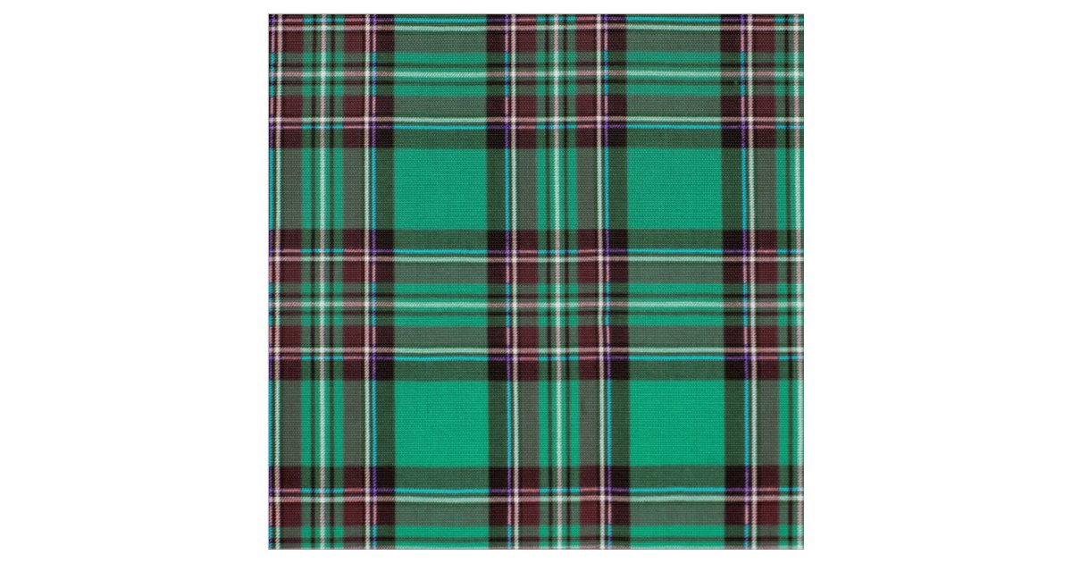 Christmas Tartan Green/Red ID768 Fabric | Zazzle