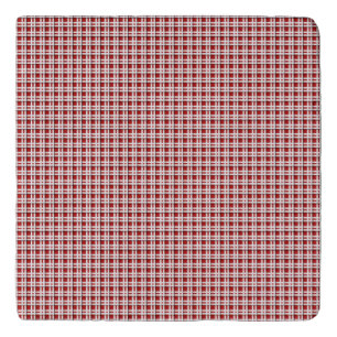 Christmas Tartan in Red and White Trivet
