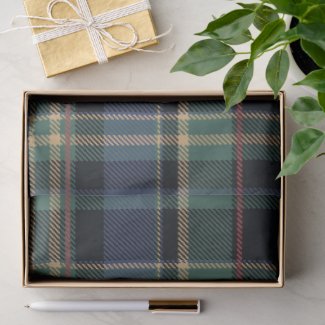 Christmas Tartan Navy Blue Green ID1141B