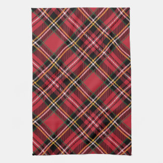 Christmas Tartan Pattern Kitchen Towel