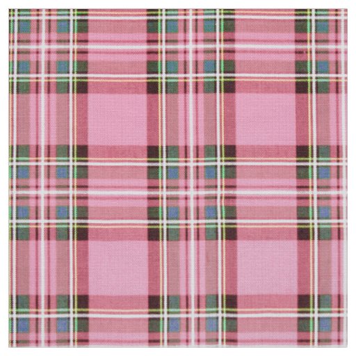 Christmas Tartan Pink/Green ID768 Fabric | Zazzle