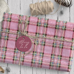 Christmas Tartan Pink/Green ID768 Wrapping Paper<br><div class="desc">These original tartan patterns come in three fantastic color combinations perfect for your Christmas gift wrapping. Tartans make a great Christmas pattern and this one features beautiful shades of pink and green. Search ID768 to see the complete range of colors and additional products with this tartan.</div>