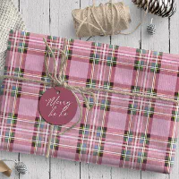 Checkered Pattern Blush Pink and Hunter Green Wrapping Paper, Zazzle