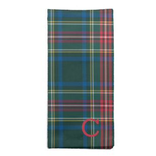 Christmas Tartan Plaid Classic Preppy Fabric Cloth Napkin