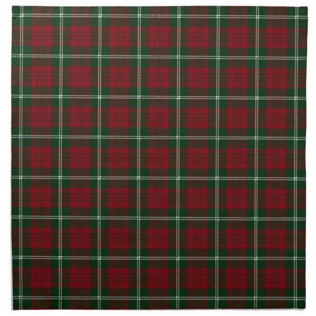 Christmas Tartan Plaid Scottish Pattern Cloth Napkin (Front)