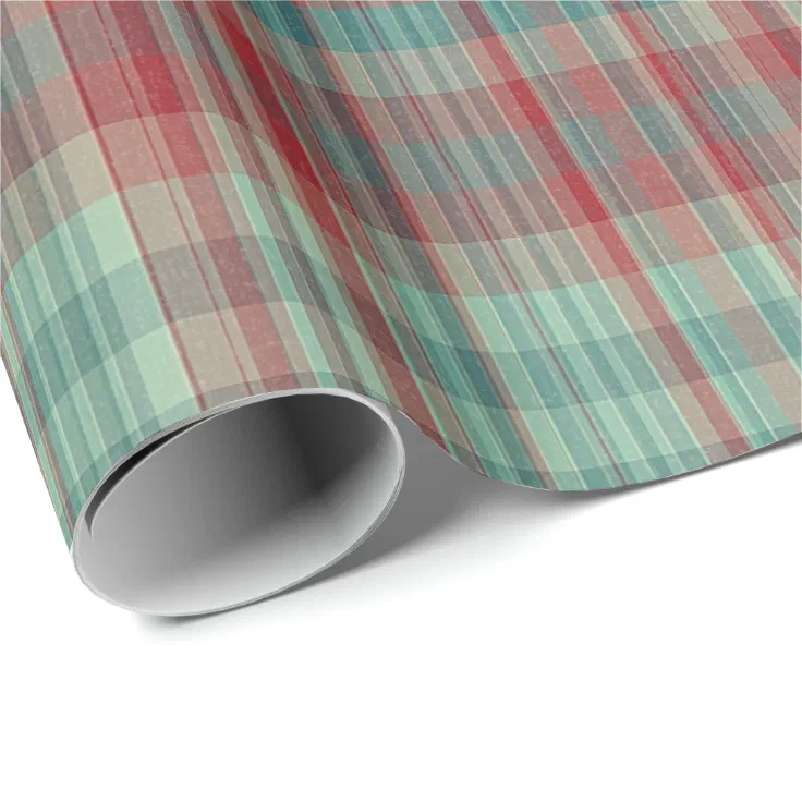 scotch plaid wrapping paper