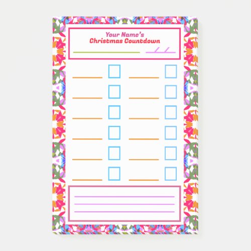 Christmas Task Reminder Habit Tracker To Do List Post_it Notes