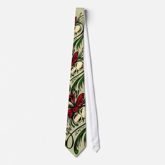 Christmas Tattoo Neck Tie (Front)