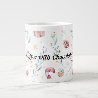 Christmas Taza with festive ornaments Giant Coffee Mug