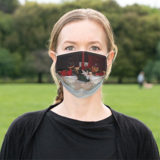 Christmas Tea Adult Cloth Face Mask (Outside)