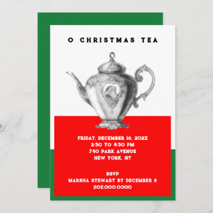Christmas Tea Invitations