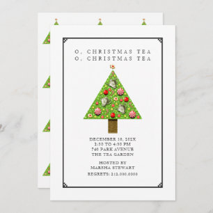 Christmas Tea invitations